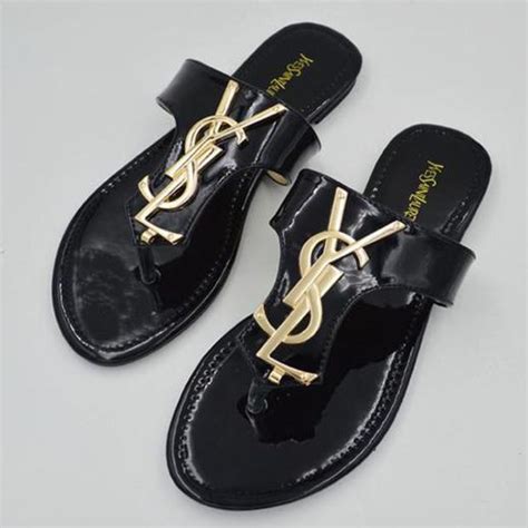 ysl mules black|ysl slippers women.